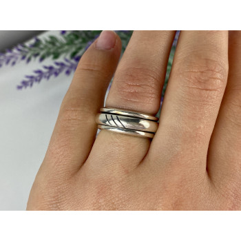 Sky Jewelry Серебряное кольцо для снятия стресса  Спинер 2