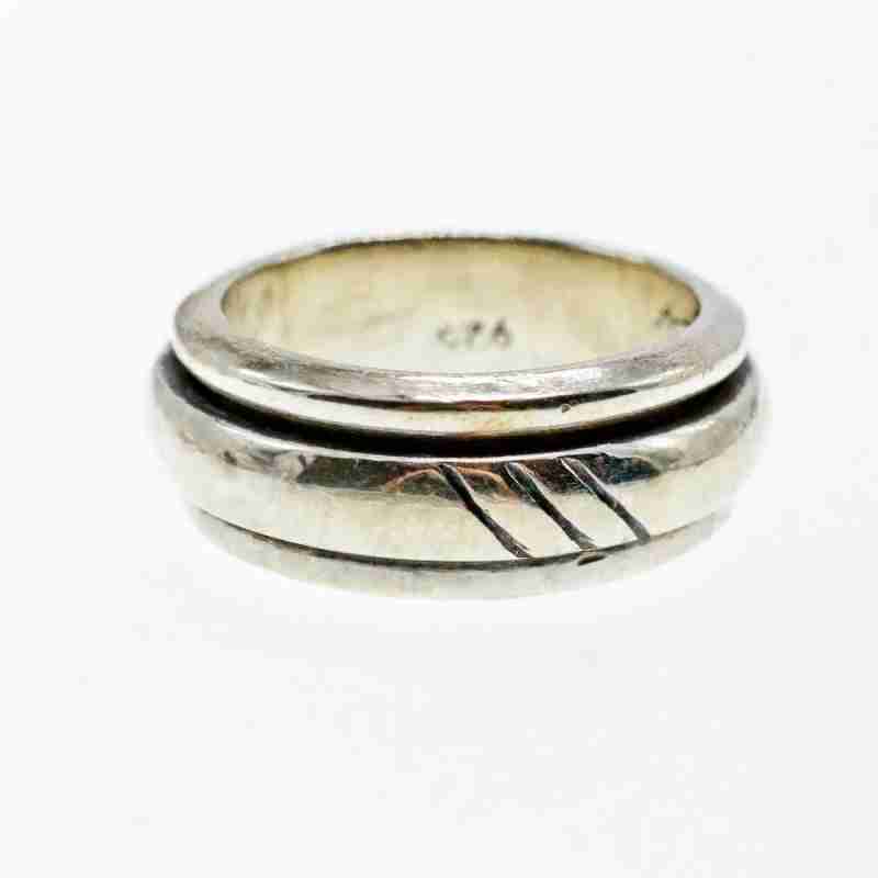 Sky Jewelry Серебряное кольцо для снятия стресса  Спинер 2