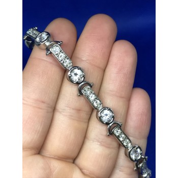 Sky Jewelry Серебро 925 пробы браслет с фианитами