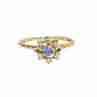 Sky Jewelry Золотое кольцо с камнями London Blue Топаз и Бриллиантами