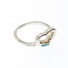 Sky Jewelry Серебряное кольцо со вставкой из Малахита  Сердце