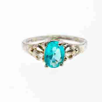 Sky Jewelry Серебряное кольцо 925 проба с топазом