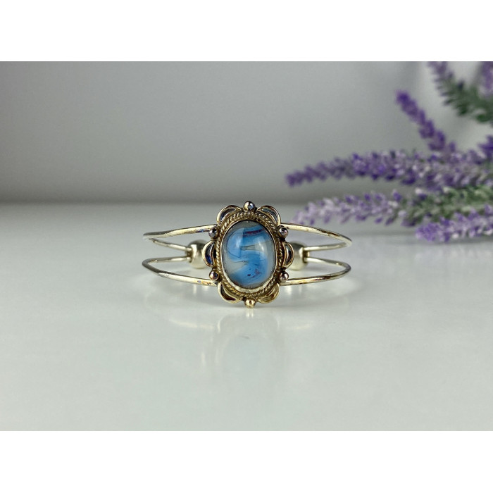 Sky Jewelry Серебряный браслет с агатом  Винтаж
