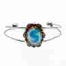 Sky Jewelry Серебряный браслет с агатом  Винтаж