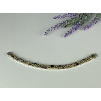 Sky Jewelry Серебряный браслет с натуральными камнями