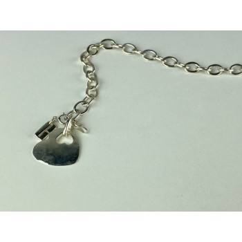 Sky Jewelry Серебряный браслет 925 пробы  Сердце
