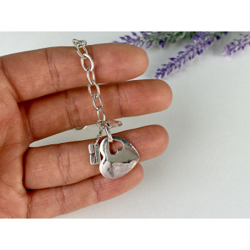 Sky Jewelry Серебряный браслет 925 пробы  Сердце