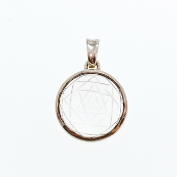 Sky Jewelry Серебряный кулон с камнем Ахроит (белый Турмалин)