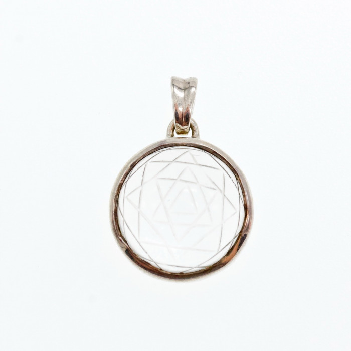 Sky Jewelry Серебряный кулон с камнем Ахроит (белый Турмалин)