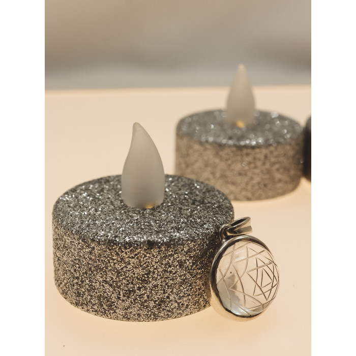 Sky Jewelry Серебряный кулон с камнем Ахроит (белый Турмалин)