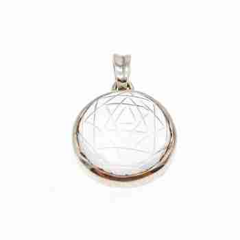 Sky Jewelry Серебряный кулон с камнем Ахроит (белый Турмалин)