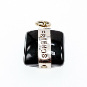 Sky Jewelry Серебряный  кулон с ониксом  Friends
