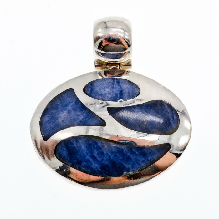 Sky Jewelry Серебряный кулон с камнем Содалит   Очарование