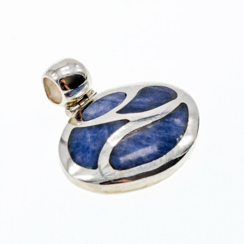 Sky Jewelry Серебряный кулон с камнем Содалит   Очарование