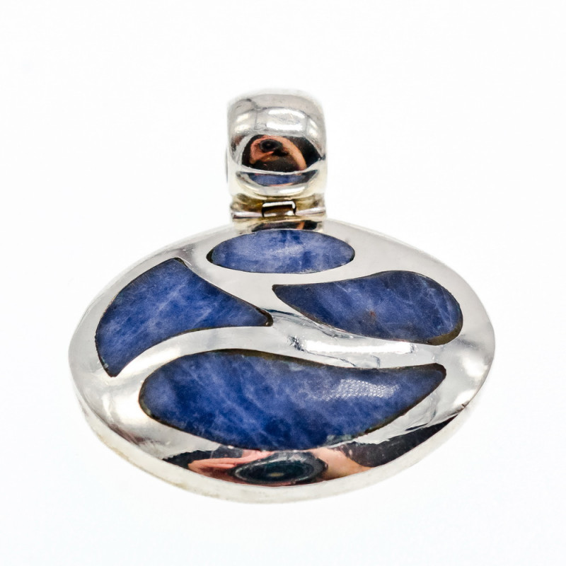 Sky Jewelry Серебряный кулон с камнем Содалит   Очарование