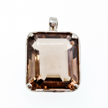 Sky Jewelry Серебряный кулон с коричневым Турмалином