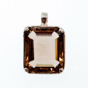 Sky Jewelry Серебряный кулон с коричневым Турмалином