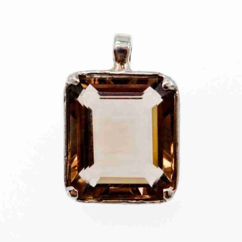 Sky Jewelry Серебряный кулон с коричневым Турмалином