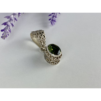 Sky Jewelry Серебряный кулон с султанитом  Винтаж