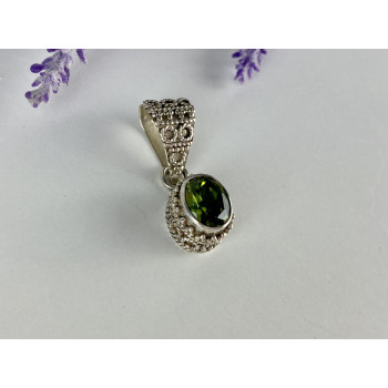 Sky Jewelry Серебряный кулон с султанитом  Винтаж