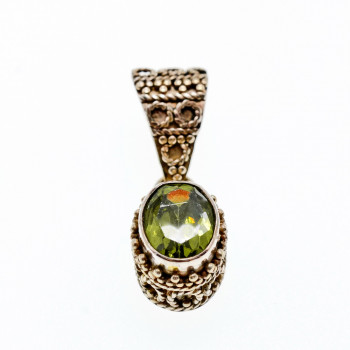 Sky Jewelry Серебряный кулон с султанитом  Винтаж