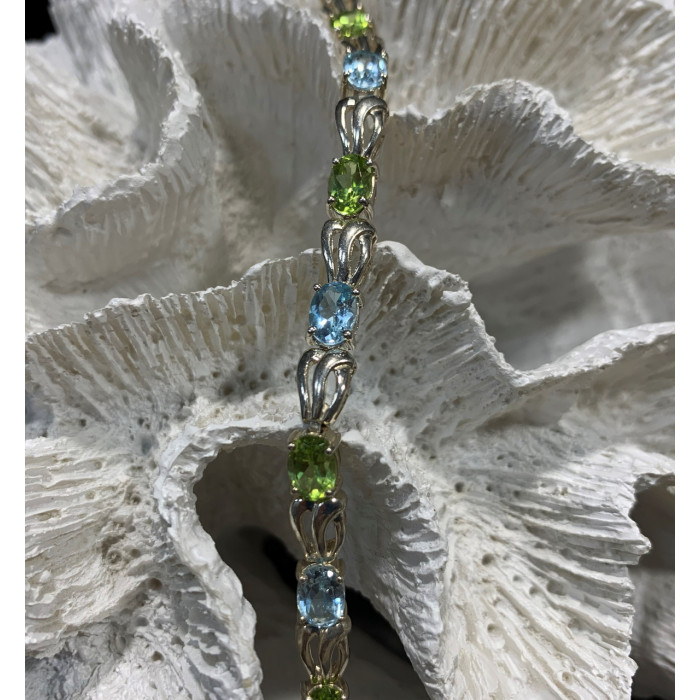 Sky Jewelry Браслет серебро 925 пробы с натуральными камнями