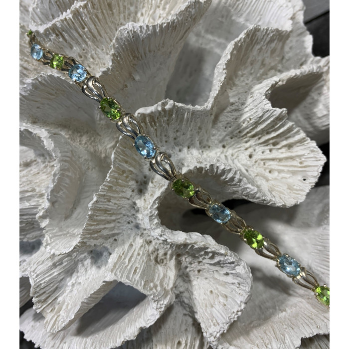 Sky Jewelry Браслет серебро 925 пробы с натуральными камнями