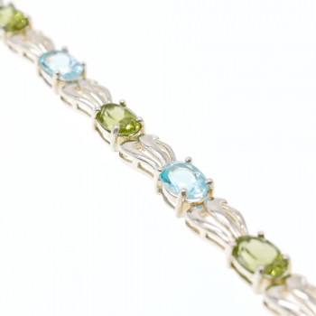 Sky Jewelry Браслет серебро 925 пробы с натуральными камнями