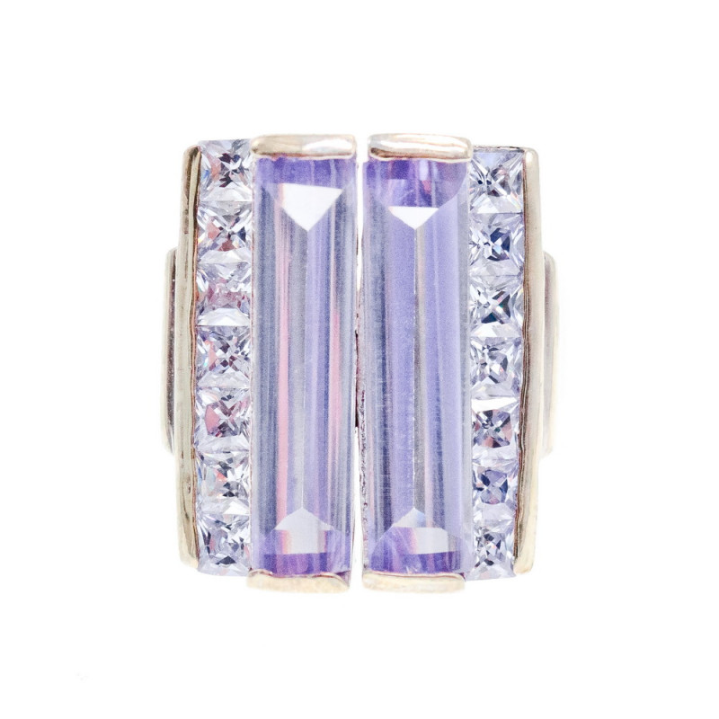 Sky Jewelry Серебряное Кольцо с камнями Иолит