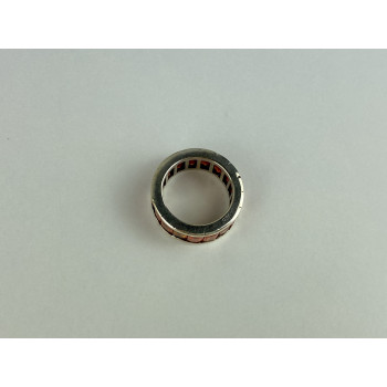 Sky Jewelry Серебряное Кольцо 925 пробы с оранжевыми Фианитами