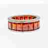 Sky Jewelry Серебряное Кольцо 925 пробы с оранжевыми Фианитами