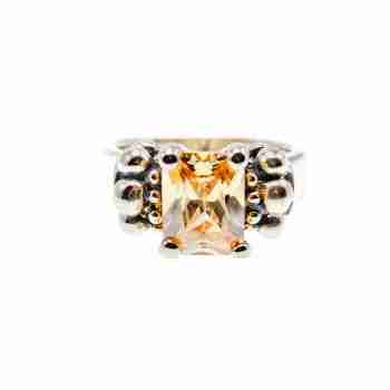 Sky Jewelry Серебряное Кольцо с Цитрином   Фантастика