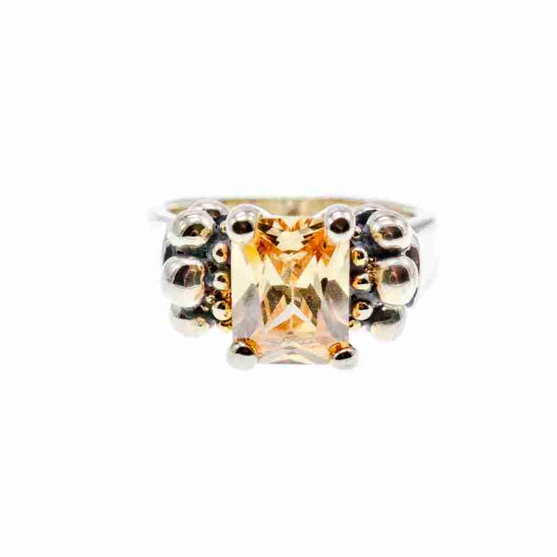 Sky Jewelry Серебряное Кольцо с Цитрином   Фантастика