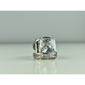 Sky Jewelry Серебряное кольцо 925 пробы с фианитами    Блеск Алмаза