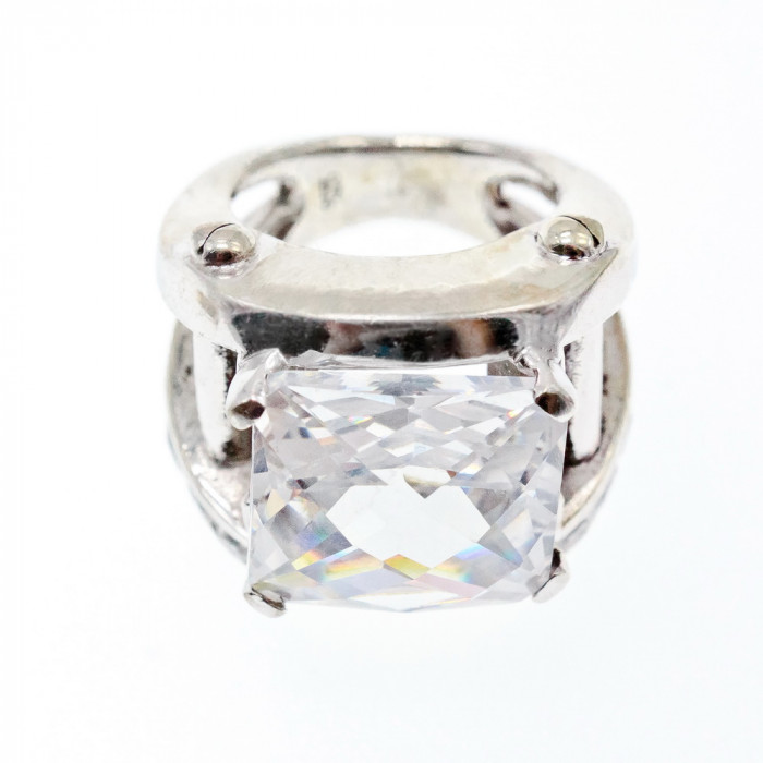 Sky Jewelry Серебряное кольцо 925 пробы с фианитами    Блеск Алмаза