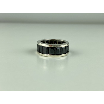 Sky Jewelry Серебряное кольцо 925 пробы с синими фианитами