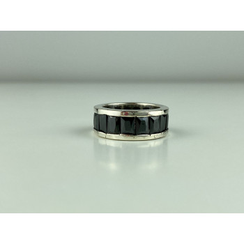 Sky Jewelry Серебряное кольцо 925 пробы с синими фианитами