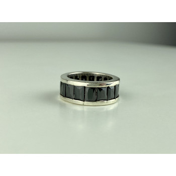 Sky Jewelry Серебряное кольцо 925 пробы с синими фианитами