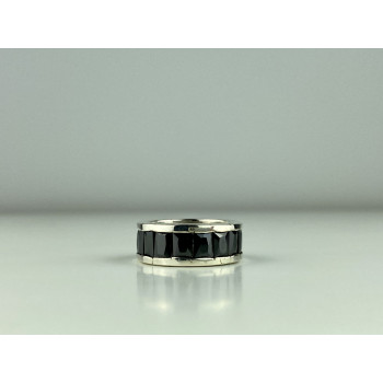 Sky Jewelry Серебряное кольцо 925 пробы с синими фианитами