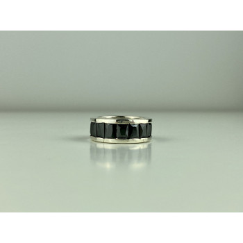 Sky Jewelry Серебряное кольцо 925 пробы с синими фианитами