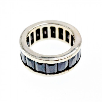 Sky Jewelry Серебряное кольцо 925 пробы с синими фианитами