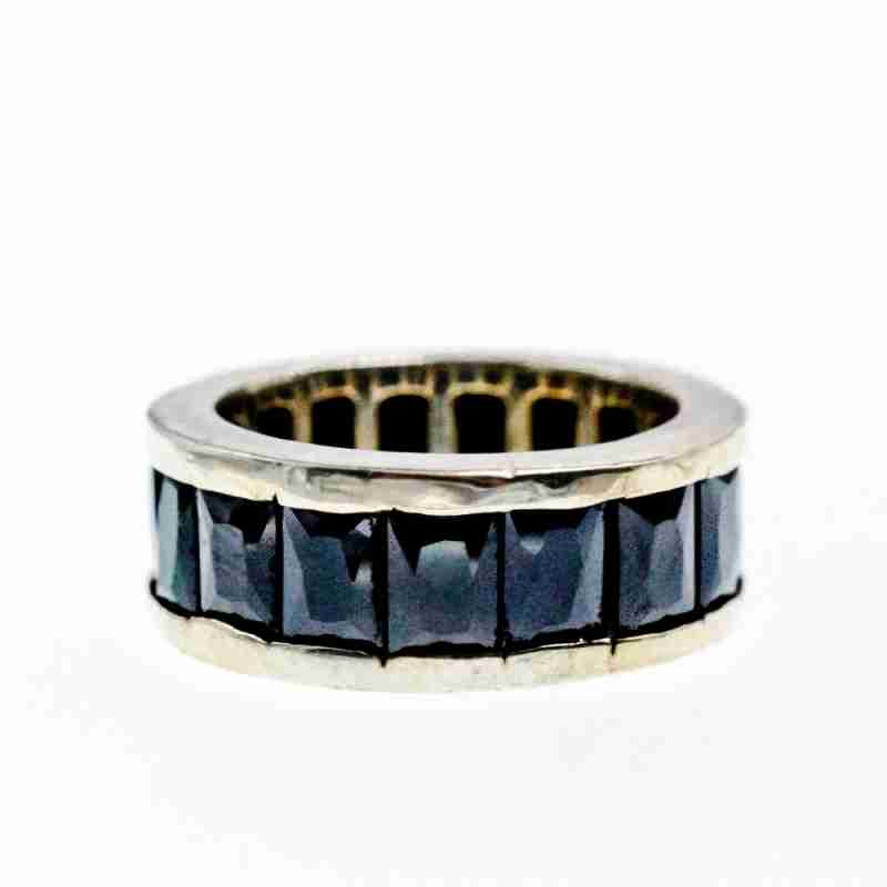 Sky Jewelry Серебряное кольцо 925 пробы с синими фианитами