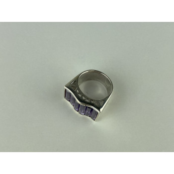Sky Jewelry Серебряное кольцо с Фиолетовым Турмалином    Восторг
