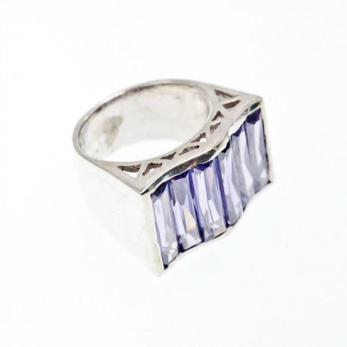 Sky Jewelry Серебряное кольцо с Фиолетовым Турмалином    Восторг