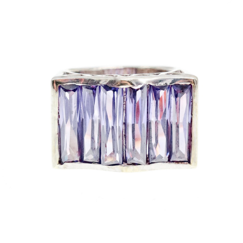 Sky Jewelry Серебряное кольцо с Фиолетовым Турмалином    Восторг