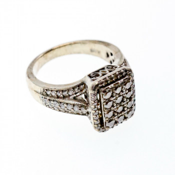 Sky Jewelry Серебряное кольцо 925 пробы с Фианитами   Королева