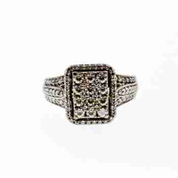Sky Jewelry Серебряное кольцо 925 пробы с Фианитами   Королева