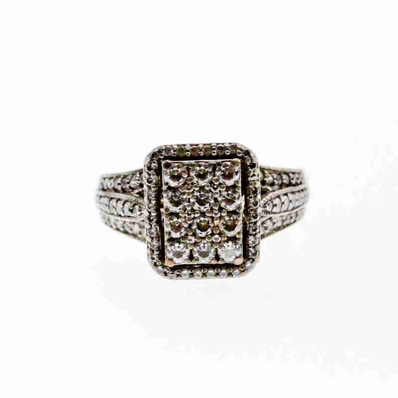 Sky Jewelry Серебряное кольцо 925 пробы с Фианитами   Королева