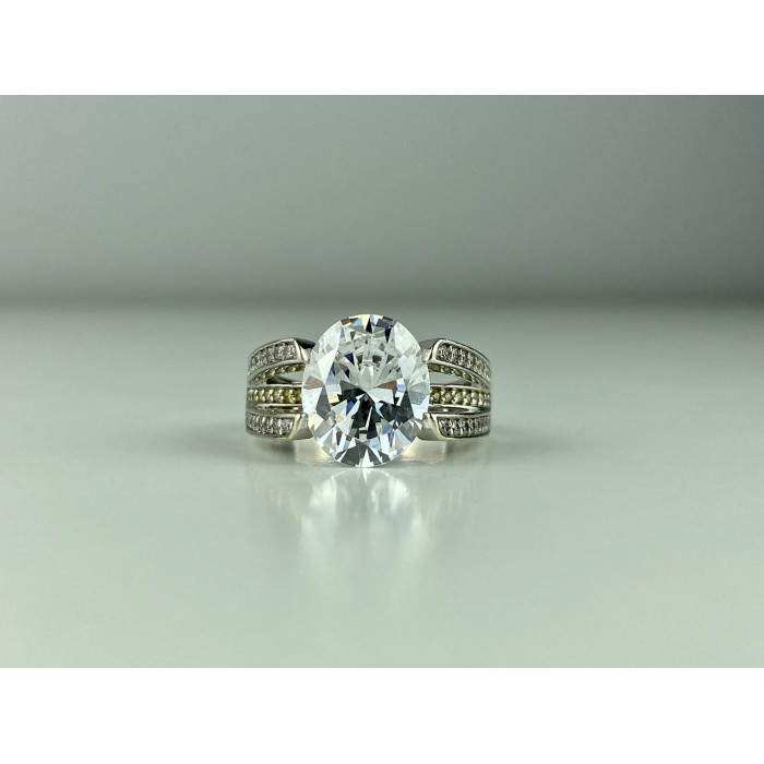 Sky Jewelry Серебряное кольцо 925 пробы с Фианитами    Грация