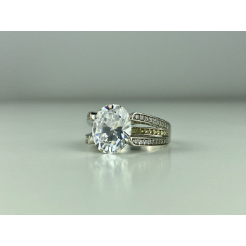 Sky Jewelry Серебряное кольцо 925 пробы с Фианитами    Грация